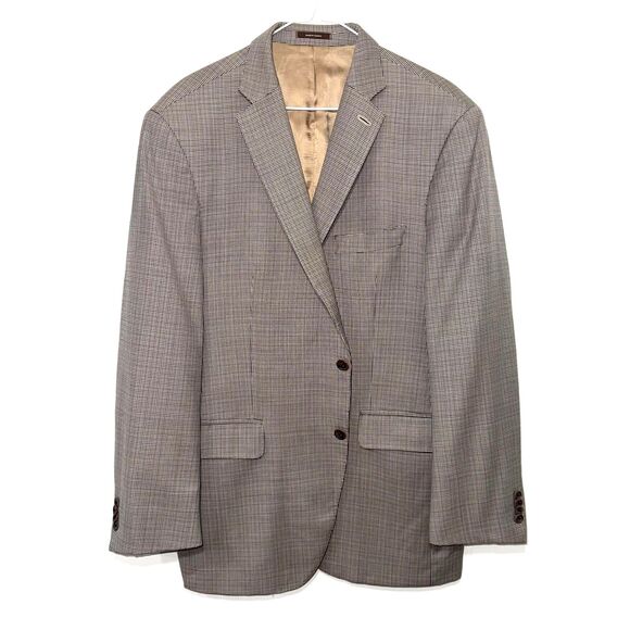 Peter Millar Houndstooth Check Blazer - Brown/Black/Blue 42R - Picture 1 of 7